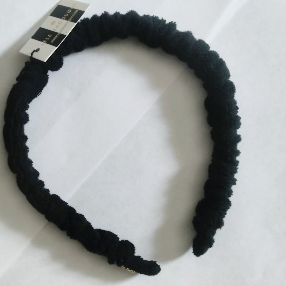 NWT Lele Sadoughi - Jet Jessie Black Headband